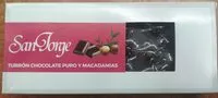 Mängden socker i Turrón Chocolate Puro y Macadamia