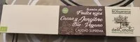 Mängden socker i Turrón de Frutos rojos cacao y jengibre Bio Vegano