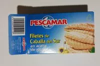 Mängden socker i Filetes de caballa del sur en aceite de girasol