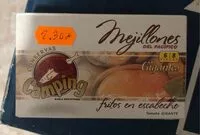 Mängden socker i Mejillones del pacifico