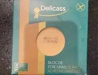 Mängden socker i Bloc foie gras de pato