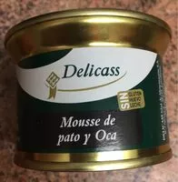 Mängden socker i Mousse de pato y oca