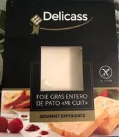 Mängden socker i Foie gras de pato mi cuit