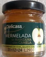 Mängden socker i Mermelada de manzana con canela