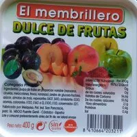 Mängden socker i Dulce de frutas