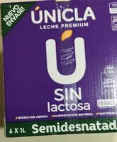 Mängden socker i Leche Premium Unicla semidesnatada sin lactosa