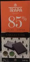 Mängden socker i 85% cacao collection