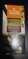 Mängden socker i 0% azúcares añadidos 80% noir con almendras enteras