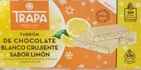 Mängden socker i Turrón de chocolate blanco crujiente sabor limón