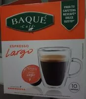 Mängden socker i Cápsulas café baque