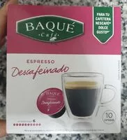 Mängden socker i Baqué café-espresso descafeinado