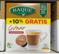 Mängden socker i Cafe capsula cortado descafeinado