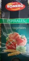 Mängden socker i Espirales con vegetales