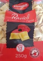 Mängden socker i Ravioli al huevo con carne