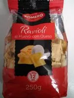 Mängden socker i Ravioli al Huevo con queso