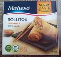 Mängden socker i Rollitos primavera
