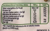 Mängden socker i Alcachofa troceada