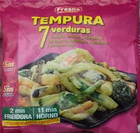 Mängden socker i Tempura 7 verduras