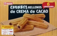 Mängden socker i Churros rellenos de crema de cacao