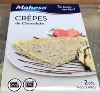 Mängden socker i Crepes de chocolate