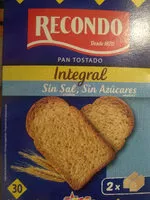 Mängden socker i Pan tostado integral sin sal y sin azúcar rebanadas