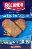 Mängden socker i Pan tostado, sin sal, sin azucares