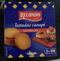 Mängden socker i Tostadas para canapé redondas