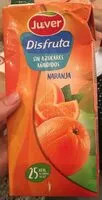 Mängden socker i Juver Disfruta Naranja