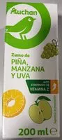 Mängden socker i Zumo de piña, manzana y uva