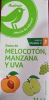Mängden socker i Zumo de melocotón, manzana y uva
