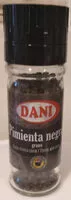 Mängden socker i Pimienta negra Dani