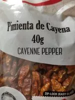 Mängden socker i Pimienta de cayena