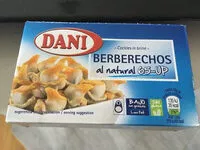 Mängden socker i Berberechos al natural 65 up