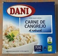 Mängden socker i Carne de cangrejo al natural