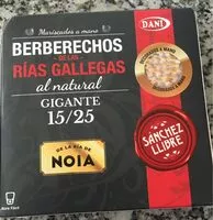 Mängden socker i Berberechos de las Rias Gallegas