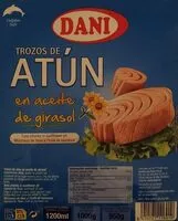 Mängden socker i Thon à l'huile de tournesol