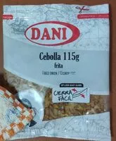 Mängden socker i Cebolla frita Dani 115g