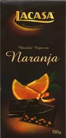 Mängden socker i Chocolate negro con naranja 70% cacao
