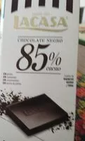 Mängden socker i Chocolate negro 85% cacao