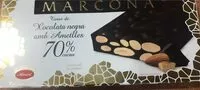 Mängden socker i Turrón de chocolate negro con almendras