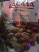 Mängden socker i Bombón pistachos cubiertos de chocolate con leche