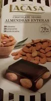 Mängden socker i Chocolate Negro almendras enteras