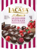 Mängden socker i Mi momento arándanos naturales con chocolate