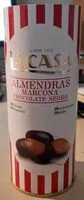 Mängden socker i Almendras marcona chocolate negro