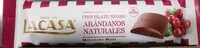 Mängden socker i Chocolate negro con arándanos naturales