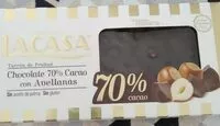 Mängden socker i Turrón 70% cacao con avellanas