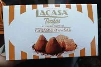 Mängden socker i Trufas al cacao puro, caramelo y sal