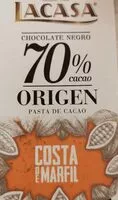 Mängden socker i Chocolate 70% origen Costa Rica