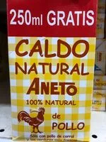 Mängden socker i Caldo de pollo 100% natural pack 2 envase 1 l