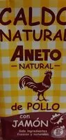 Mängden socker i Caldo natural de pollo con jamón